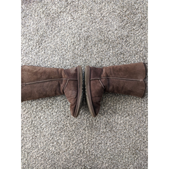 UGG Bailey Button Triplet Tall Boots Womens Size 6 Dark Brown SN 1873 - Picture 5 of 7